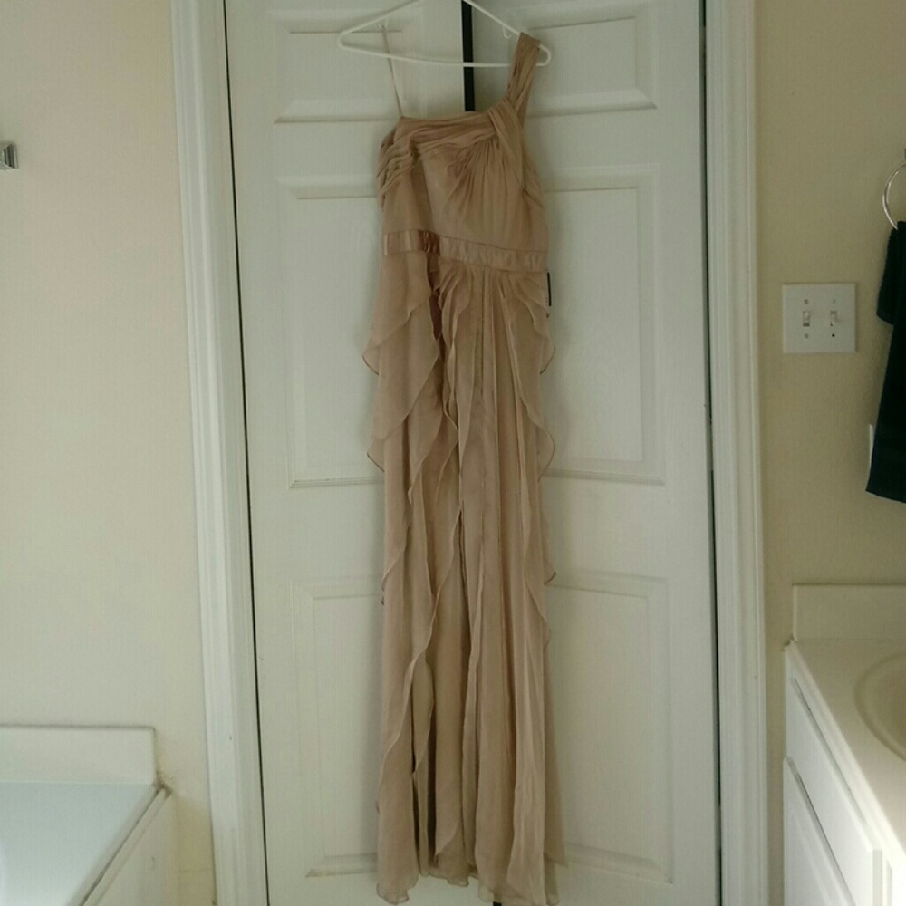 One-Shoulder Adrianna Papell Gown - Picture 3 of 3